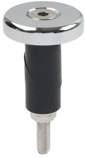 SIKUAI Motorrad 7/8 1 Lenkerendgriff Lenkerstopfen Kappe Aluminium Chrom Für Universal