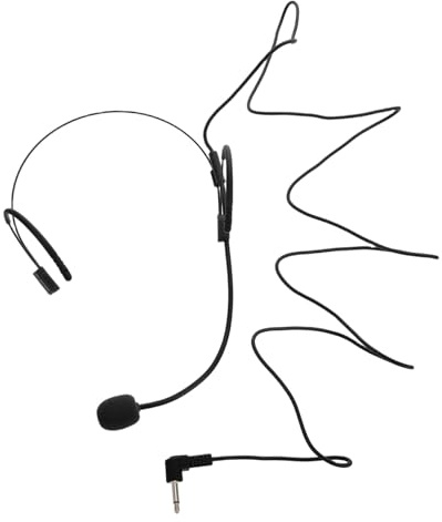 SUPVOX Portable Headworn Style Wired Headset Microphone with Plastic and Sponge Material for Tour Guides and Professionals, Reliable Microphone Mic for Speaking and Presentations