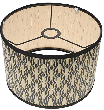 Veemoon Vintage Bambus Lampenschirm Naturmaterial Diffuse Beleuchtung Wohnraum Schlafzimmer Dekoration