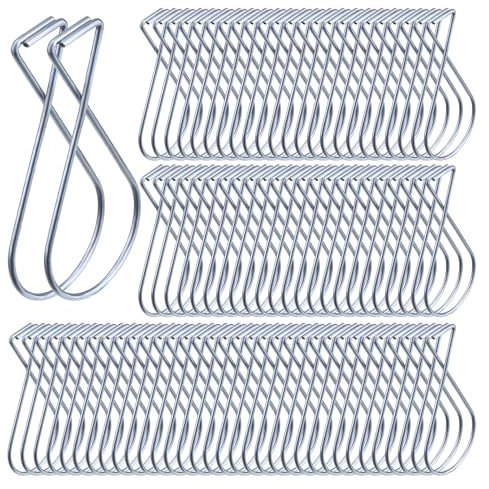 Lot de 30 crochets de plafond en acier à ressort en forme de 8 - pour plafond suspendu, plafond en treillis, faux-plafond - convient pour Noël, bureau, décoration d'intérieur