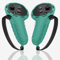 CNANRNANC CNANRNANC - Manopole protettive per controller dal design ergonomico in silicone per Meta per Quest 3S, con cinghie elastiche e maniglia da gioco (verde)