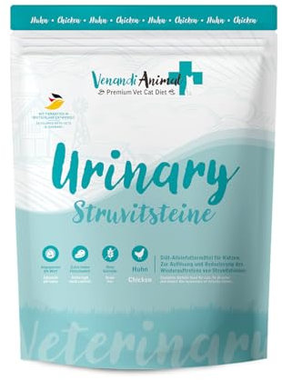 Venandi Animal Vet – Alimento seco Premium para Gatos - Dieta – Urinary/Piedras de estruvita – Pollo, 1er Pack (1 x 1,5kg), sin Cereales