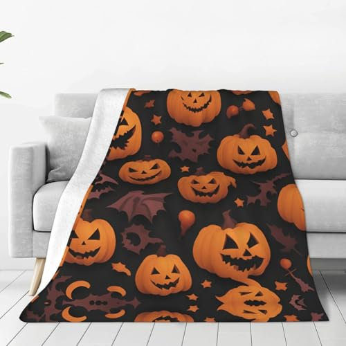Simpatico motivo Halloween 1 coperta calda ultra morbida in micro pile coperta per letto divano soggiorno