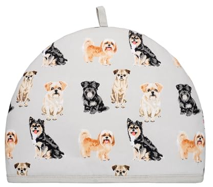 Tea Cosy for Teapot – Insulated Teapot Warmer for Small, Medium & Large Teapots | Funny & Trendy Gift Idea for Birthday, Christmas, Kitchen & New Home (Cute Dogs)