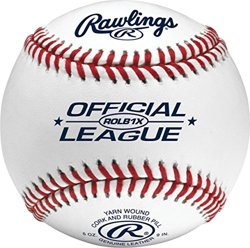 Rawlings Unisex, Teenager ROLB1X Official League Practice Baseballs, Weiss/opulenter Garten, 9