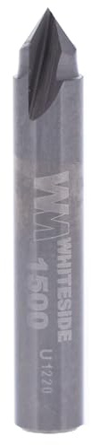Whiteside 1500 V Groove (90 Degree Included Angle) Router Bit: 1/4 Inch Cutting Diameter, 1/8 Inch Point Length, 1/4 Inch Shank, 1-1/2 Inch Overall Length