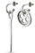 Uno de 50 Unisex-Ohrringe aus Metalmix mit 15 Mikron Silber PEN0017MET X