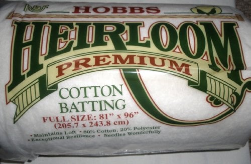 Hobbs Heirloom Premium Cotton: 81 x 96in (Full), Blend, Cream, 206x244x1 cm