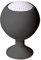 LogiLink SP0029 Iceball Lautsprecher, wiederaufladbarer, Lautsprecher & Halter für Smartphone & Tablet, schwarz