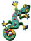 Lizard Gekko Salamander Retro Hippie Hippy Boho 70s Applique Iron-on Patch