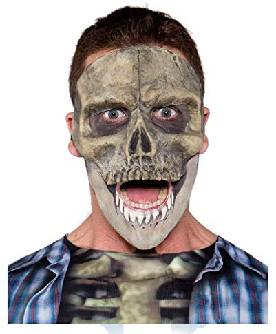 Horror-Shop Totenkopf Halbmaske