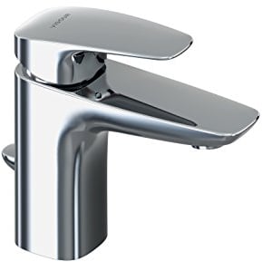 VIGOUR Einhand-Waschtischbatterie m. Ablaufgarnitur verchromt White Piccolo 1/2 DN15