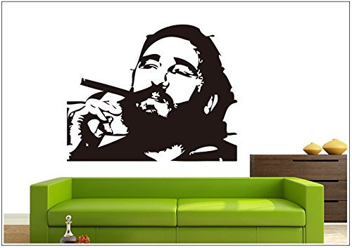 Deco-idea Wandtattoo wandaufkleber wandsticker Photo Porträt Che Guevara wph020(weitere Farben per Nachricht, set4:ca. 75 x 94 cm)