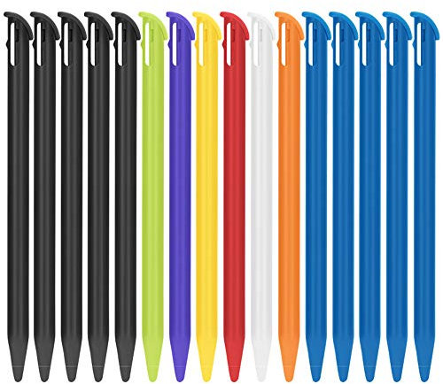 FNGWANGLI Stylets en plastique- 16 pièces Portable Touch Stylus Pen Set Only for Nintendo New 3DS XL et New 3DS LL-8Couleurs Disponibles