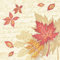 PAPSTAR 50 Servietten ROYAL Collection 1/4-Falz 40 cm x 40 cm Autumn Colours 86659 Premium stoffähnlich hochwertig Qualität stabil Gute Faltbarkeit Herbst Blätter