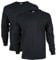 GILDAN Men's Ultra Cotton Adult Long Sleeve T-shirt, 2-pack T Shirt, Black, XXL UK