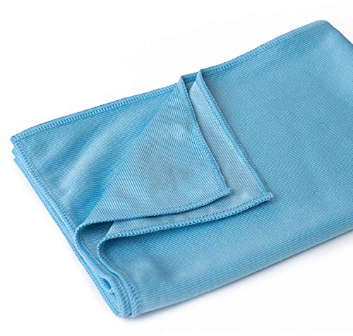 Sonty 10 Stück Fenstertuch Premium, Microfasertuch 50 x 70 cm in blau (10)