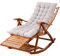 LHNLY-Liegen Sonnenliege Holz Klappbar Wetterfest mit Auflage Armlehne | Vintage Antik Schaukelstuhl Garten Schwingstuhl Relaxstuhl Relaxsessel Schaukelsessel Schwingsessel, Grau