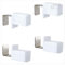 ourdeco® Zubehör/Set Ersatzklemmträger Plissee Ausbrenner weiß/Metallklemmträger/Klemmen=Montage ohne Bohren=Smartfix=Klemmfix-Plissee=Easy-to-fix