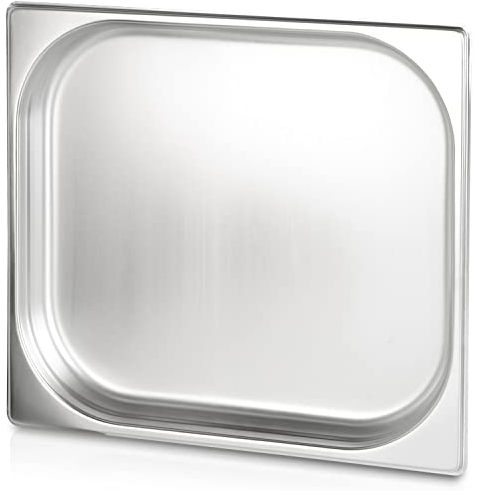 jokobela GN-Behälter 2/3 40 mm aus Premium-Edelstahl (mit 3 L Fassungsvermögen) Maße: 353 x 325 x 40 mm - Gastronormbehälter ideal für Garen mit Chafing Dish oder Bain Marie (0,6 mm dick)