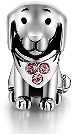 Lovans 925 Sterling Silber Puppy Dog Charms Perle DIY Bracelets Pour Chien Amant