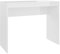 vidaXL Scrivania Moderna Elegante Robusta Tavolo da Lavoro Ufficio Studio Mobile Porta PC Consolle Decorativa Bianco Lucido in Truciolato