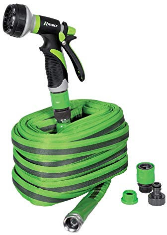 Ribimex PRTAP30 Kit d'arrosage PRO FLATEX Vert/gris
