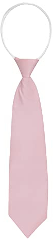 Allegra K Herren Vorgebundene Verstellbare Reißverschluss Einfarbig Tie Krawatte Rosa One Size