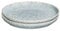 Denby - Halo Speckle Medium Plates Set of 2 - Grey, Neutral Patterned Coupe Dishwasher Microwave Safe Crockery 21cm - Glazed Ceramic Stoneware Tableware - Chip & Crack Resistant