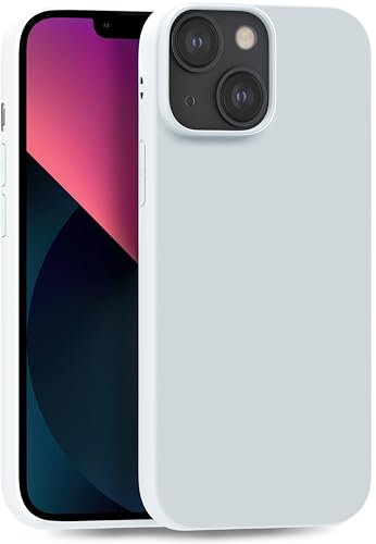 MyGadget Hülle kompatibel mit iPhone 13 - robuste Handyhülle TPU Case Slim Silikonhülle - Back Cover Kratzfest Schutzhülle matt Weiß