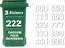 3 x Bin Numbers for Wheelie Bins, 0-9, Dustbin Stickers, Easy Application 17.5cm Stick On Number Stickers - Weatherproof Self Adhesive Vinyl (2)