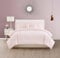 Juicy Couture Dovona-Design-Bettlaken, Queen-Bettwäsche, 5-teiliges Set bestehend aus 1 Bettdecke, 2 Kissenbezügen und 2 dekorativen Kissen, knitterarm und fusselfrei, rosa Blush