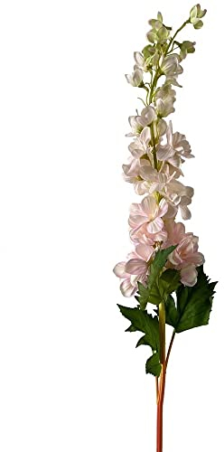 2474U Kunst-Stielblume Rittersporn rosé-weiß ca.88 cm