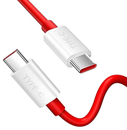 Cable Carga Warp 65 W para OnePlus 9 Pro 8T, 1m Cable USB C a USB C Cable PD Carga Rápida USB Tipo C a Tipo C para Pixel 7/6 Pro/6/6a/5a, Cable Carga Súper Rápida para Samsung S22/S21/S20 FE/A53/A23