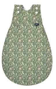 Alvi Baby-Mäxchen Außensack, Schlafsack mitwachsend, Baumwoll Schlafsack mit Strampelfreiheit, Babyschlafsack, Ganzjahresschlafsack (GOTS Underwater World, 68/74)