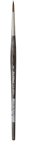 da Vinci, COLINEO Short Handle, Watercolour Brush, Synthetic Fibres, Artist Brush, Watercolour Painting, Liquid Acrylic Paints, Made in Germany, Round, Size 4