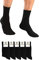 CASRIC Socken Damen 35-38 | Herren Socken | 5 | 10 | Paar aus natürlicher Baumwolle Lange Socken schwarz | Damen Socken 35-38 | Ideal für den täglichen Gebrauch | Socken Männer |