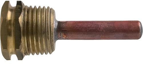 Handschuh 1/2 Zoll Messing DN15 x 16 mm, L Tube 100 mm Kupfer, Version Form