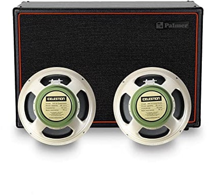 Palmer CAB 212 BX GBK - Caja de altavoces para guitarras con Celestion Greenback 2 x 12, apertura trasera