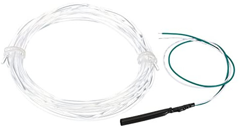 PATIKIL 2,5mm 5m PMMA Lateral Brillo Fibra Óptica Cable Kit, con LED Iluminador 12V 0.1W Prueba Luz Fuente Decoración para Hogar Bricolaje Iluminación