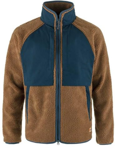 Fjallraven 87164-230-560 Vardag Pile Jacket M Giacca Uomo Chestnut-Navy Taglia XL