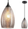 Aiehnid Glass Shade Battery Operated Pendent Light，Not Hardwired Remote Control Ceiling Hanging Light，Battery-Powered Chandelier with Dimmable Bulb，for Farmhouse, Dining Table, Bar