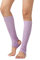 Yurosiay Gestrickte Ballett Stulpen 43cm Tanzstulpen Mädchen Damen Winter Warm Beinstulpen Strick Mit Fersenloch Weich Legwarmer Beinwarmer Stulpen für Yoga Ballett Tanz Fitness HellesLila
