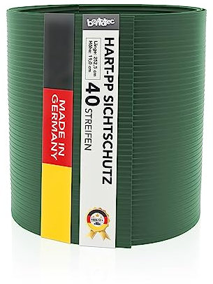 Bentatec Guck Nich® Sichtschutz-Streifen Hart-PP (40 Streifen | Moosgrün (RAL 6005))