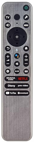 RMF-TX910U PERFASCIN Voice Replace Remote Control Fit for Sony Smart TV Applicable for BRAVIA XR OLED/Full Array LED/4K Ultra HD/QD-OLED/Mini LED Series 2023 TVs KD55X77L KD43X77L KD50X77L