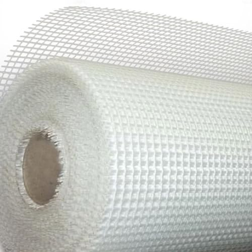 Malla cuadriculada de fibra de vidrio (Rollo 1m x 5m). Impermeabilización y reparación con morteros, caucho y pinturas impermeabilizantes