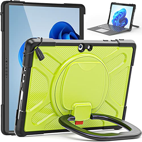 Tablet Protection Full-Body Shockproof Kickstand Rugged Protective Case Compatible with Microsoft Surface GO 1/2/3 Compatible with Type Cover Keyboard,Tablet Case Compatible with Surface GO1/2/3 table