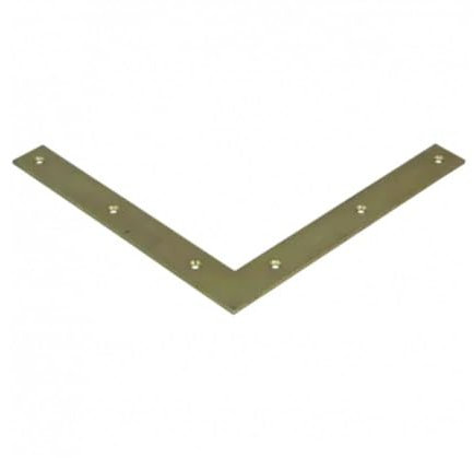 Placa de esquina en forma de L de 250 mm x 250 mm x 30 mm, conector de placas de soporte de ángulo plano de 3 mm de grosor, acero chapado en zinc amarillo NA3 (paquete de 10)