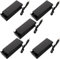 VISSQH 5 pezzi portabatterie 18650,portabatterie 2x 3,7V,18650 holder,18650 Battery Clip,nero 18650 Portabatterie in Plastica con Spina DC Interruttore On/Off e Coperchio