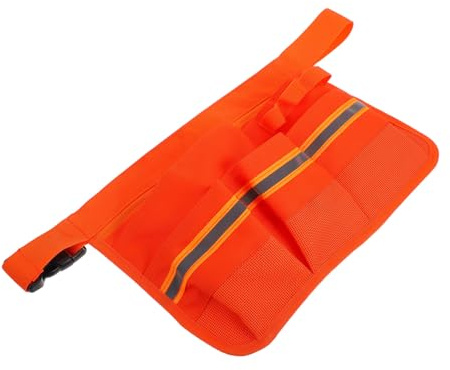 Homoyoyo Reinigungswerkzeugtasche aus Oxfordstoff mit Verstellbarem Gürtel und Mehreren Taschen für Mechaniker bei Reinigungsaufgaben in Orange